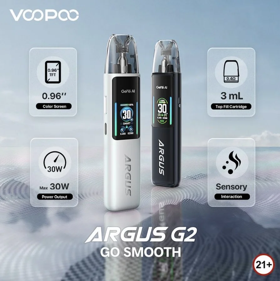 VOOPOO Argus G2 30W 小煙套裝 | 彩屏顯示 × Type-C 快充 | 阿格斯系列原廠正品:圖片 3