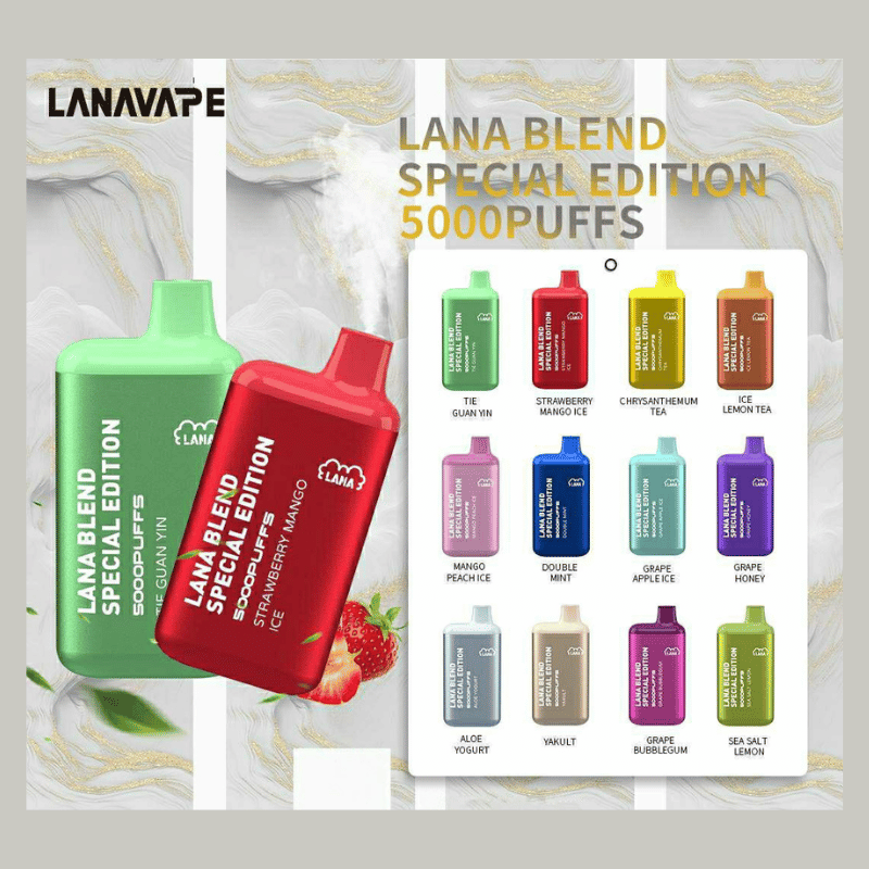 LANA 5000口拋棄式電子煙 | 拉娜一次性電子菸推薦 MESH 線圈 | 7-11 到付:圖片 2