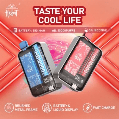 HEBAT 喜貝 拋棄式電子煙 | 10000口大容量 | 15ml 煙油 | 多種口味 | 一次性設計